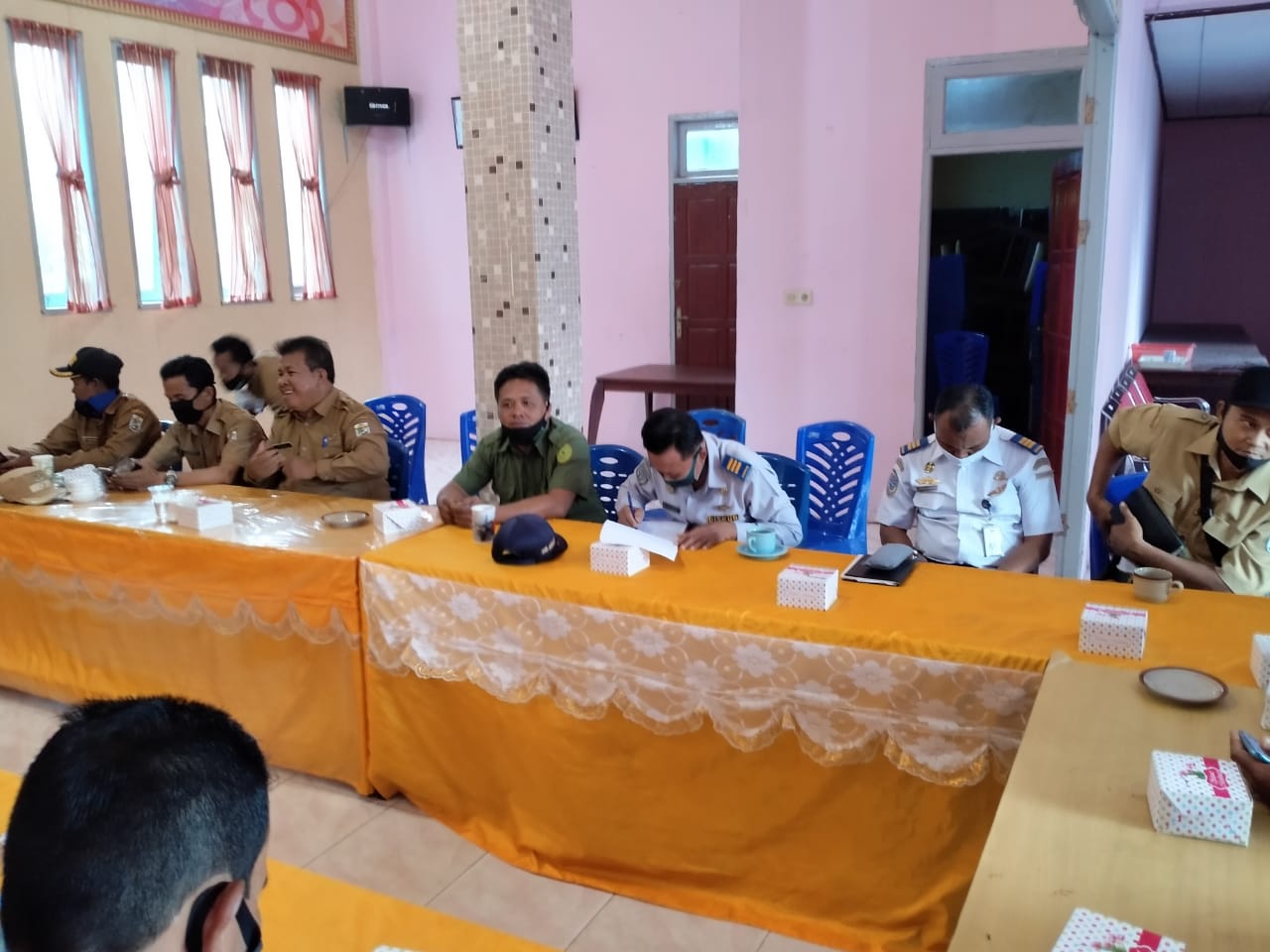 Pak Abu Bakar perwakilan PA Pangkalan Kerinci menghadiri acara Rapat Koordinasi Kecamatan 1